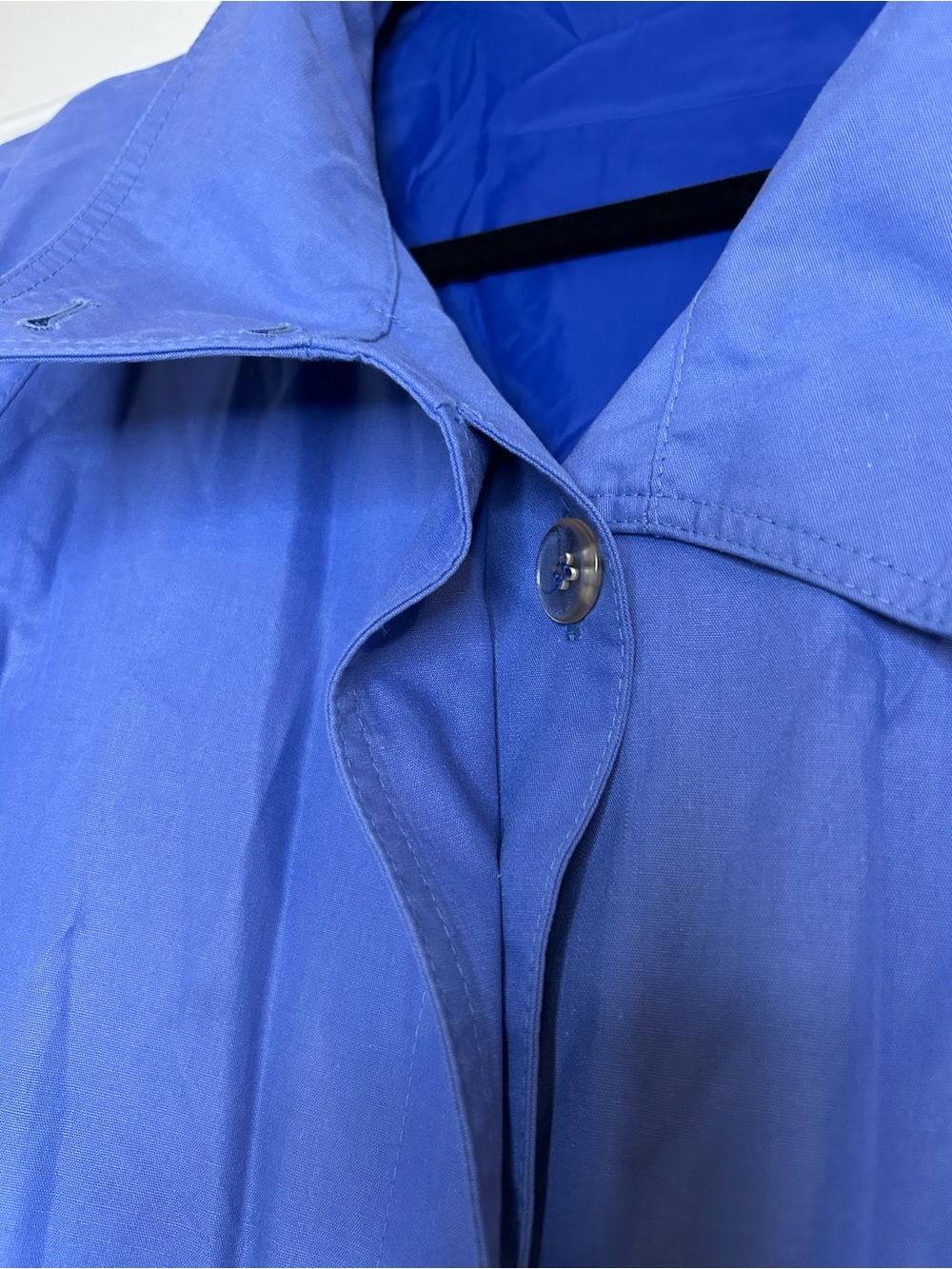 Vintage London Fog Lightweight Blue Trench Coat - Picture 6 of 8